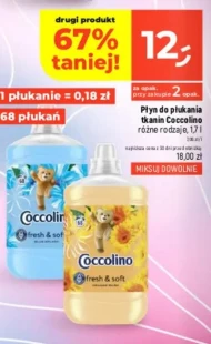 Płyn do płukania tkanin Coccolino