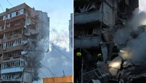 Zmasowany atak Rosji na Kijów. Poważne uszkodzenia budynków mieszkalnych