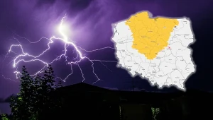 Burze od nowa - tym razem zajmą większość kraju. Trzeba uważać na wiatr