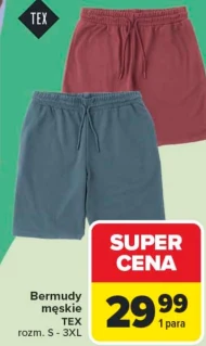 Bermudy męskie TEX