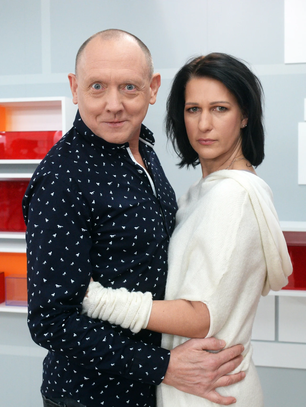 Paweł Burczyk z żoną Olimpią