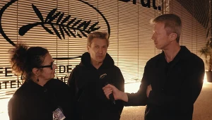 Katarzyna Sobańska, Marcel Sławiński i Artur Zaborski w Cannes