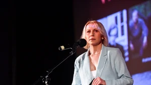 Kamila Dorbach w czasie obchodów 20-lecia Polskiego Instytutu Sztuki Filmowej