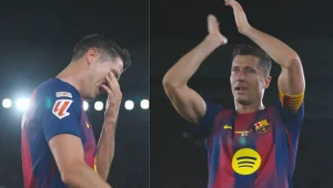 Płacz Lewandowskiego. Polak żegna Barcelonę. Niebywałe sceny na Camp Nou