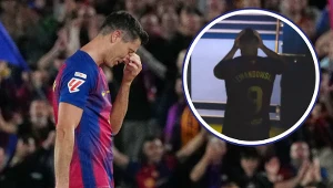 Lewandowski ruszył do wyjścia. Tak zachowała się reszta. Piękny obrazek