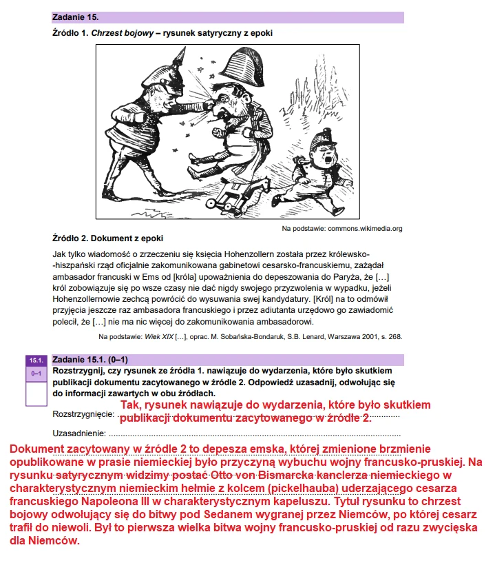 Matura 2026. Historia, poziom rozszerzony. Arkusz CKE i odpowiedzi - zadanie 15 Matura 2026. Historia, poziom rozszerzony. Arkusz CKE i odpowiedzi - zadanie 15