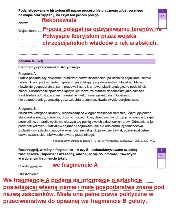Matura 2026. Historia, poziom rozszerzony. Arkusz CKE i odpowiedzi - zadania 7-8 Matura 2026. Historia, poziom rozszerzony. Arkusz CKE i odpowiedzi - zadania 7-8
