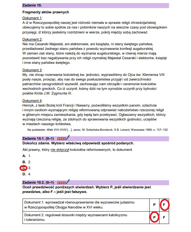 Matura 2026. Historia, poziom rozszerzony. Arkusz CKE i odpowiedzi - zadanie 10 Matura 2026. Historia, poziom rozszerzony. Arkusz CKE i odpowiedzi - zadanie 10