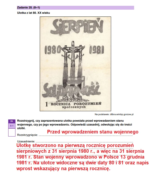 Matura 2026. Historia, poziom rozszerzony. Arkusz CKE i odpowiedzi - zadanie 25 Matura 2026. Historia, poziom rozszerzony. Arkusz CKE i odpowiedzi - zadanie 25