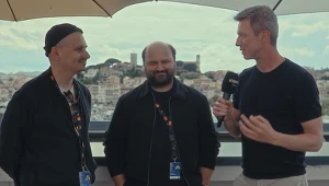 Michał Toczek, Sebastian Stankiewicz i Artur Zaborski w Cannes