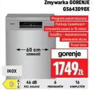 Zmywarka Gorenje
