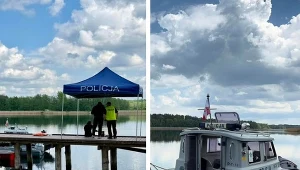 Mrągowo. Akcja służb na jeziorze Juksty. Znaleziono ciało mężczyzny