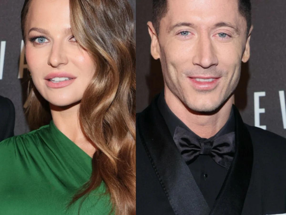 Anna Lewandowska, Robert Lewandowski Anna Lewandowska i Robert Lewandowski w eleganckich strojach na oficjalnym wydarzeniu.