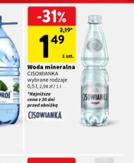 Woda mineralna Cisowianka
