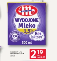 Безлактозне молоко Mlekovita