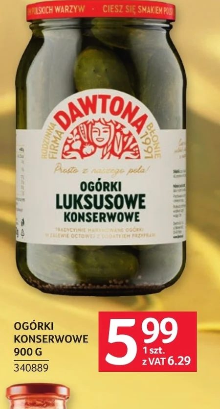 Консервовані огірки Dawtona