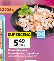 Blanszowane krewetki