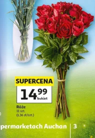 Bukiet róż Auchan