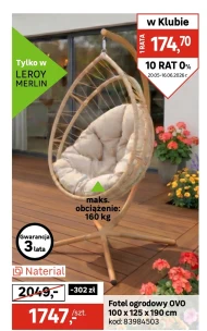 Fotel ogrodowy Naterial