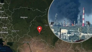 Rosyjska rafineria w ogniu. Lokalne władze reagują, zamknięto lotniska