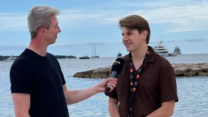 Artur Zaborski i Piotr Kamiński na festiwalu filmowym w Cannes