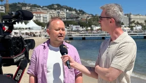 Maciej Zieliński i Artur Zaborski na festiwalu filmowym w Cannes