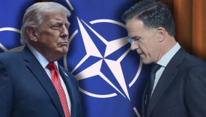"The Economist": NATO potrzebuje "planu B" na wypadek opuszczenia sojuszu przez USA (na zdjęciu: Donald Trump, Mark Rutte)