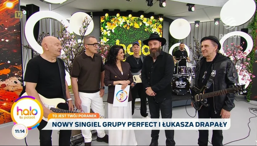 Energetyczny singiel kultowej grupy. Perfect z Łukaszem Drapałą w "halo tu polsat"