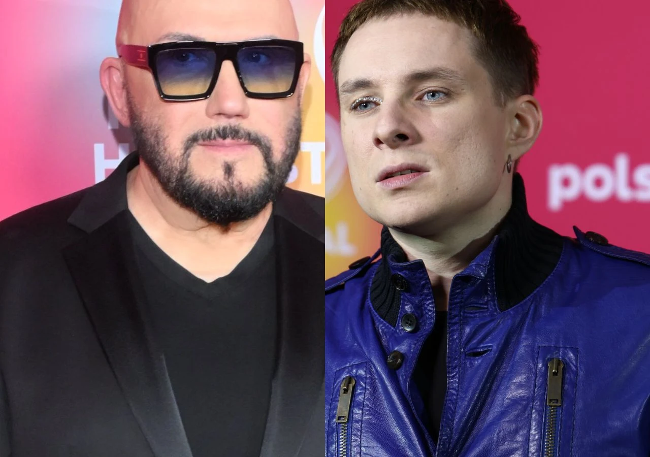 Grzegorz Skawiński i Ralph Kaminski na Polsat Hit Festiwal 2026 Grzegorz Skawiński i Ralph Kaminski pozują na Polsat Hit Festiwal 2026 w Sopocie.