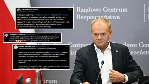 Donald Tusk odpowiedział na wpisy polityków PiS po interwencji służb w mieszkaniu rodziny prezydenta Karola Nawrockiego
