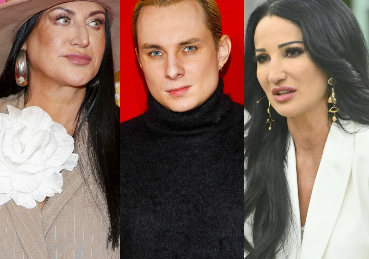 Kayah, Ralph Kaminski, Justyna Steczkowska Kayah, Ralph Kaminski i Justyna Steczkowska w eleganckich strojach na wspólnym zdjęciu.