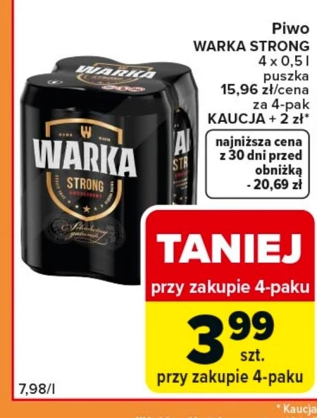 Пиво Warka Strong
