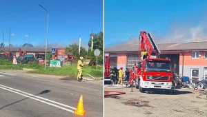 Kłęby dymu nad Starym Cydzynem. Strażacy ratowali ludzi i zwierzęta