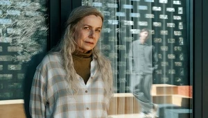 Agata Kulesza w scenie z filmu "Czas, który nie nadszedł"