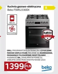 Kuchenka gazowo-elektryczna Beko