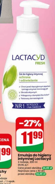 Emulsja do higieny intymnej Lactacyd