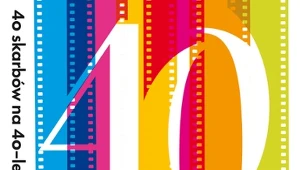 Plakat wystawy "40 skarbów na 40-lecie Muzeum Kinematografii” 