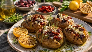 Grillowane ziemniaki w stylu śródziemnomorskim