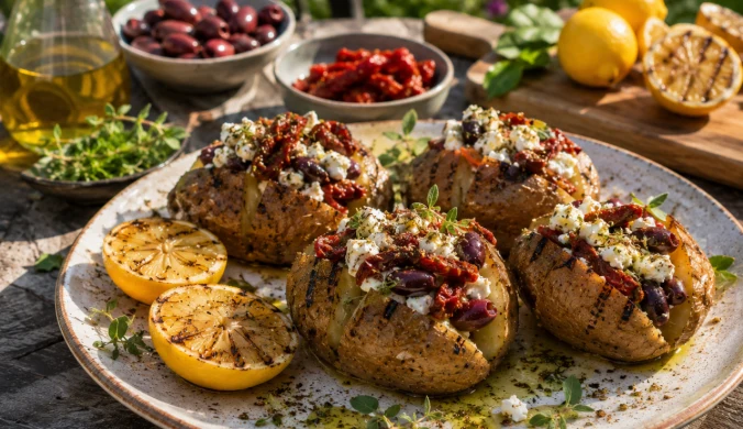 Grillowane ziemniaki w stylu śródziemnomorskim