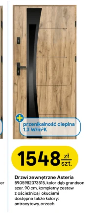 Drzwi zewnętrzne Orzech