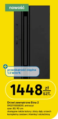 Drzwi zewnętrzne Orzech