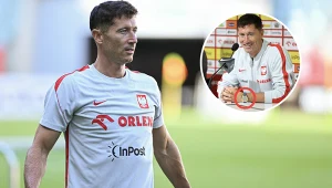 Robert Lewandowski w drogim zegarku na konferencji prasowej we Wrocławiu