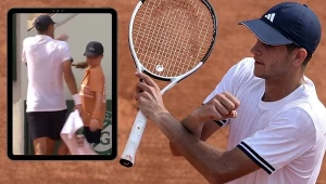 Czy Rafael Jodar odepchnął dziewczynkę do podawania piłek? (Źródło: AFP/x.com/Eurosport_PL)