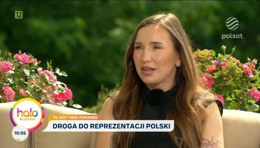 Marta Linkiewicz w "halo tu polsat"