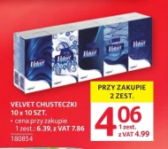 Chusteczki Velvet
