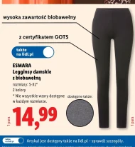 Legginsy damskie Esmara
