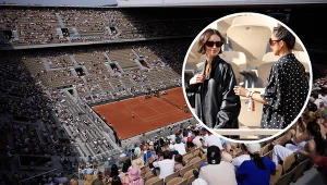 Lily Collins i Ashley Park na turnieju Rolanda Garrosa