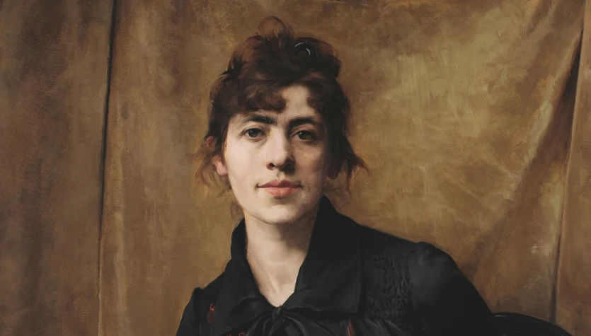 Anna Bilińska-Bohdanowiczowa, fragment autoportretu z 1887 roku