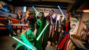 Star Wars na Dworcu Głównym w Krakowie. Promocja Burger King