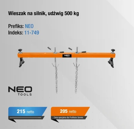 Підвіска для двигуна Neo Tools
